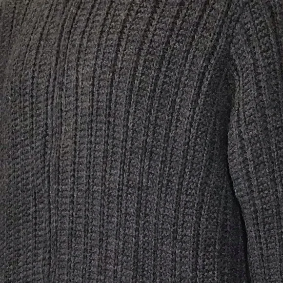 American Stitch Mens Cable Knit Sweater Jacket Size L Fleece Lined Plush Zip Up - Picture 10 of 13